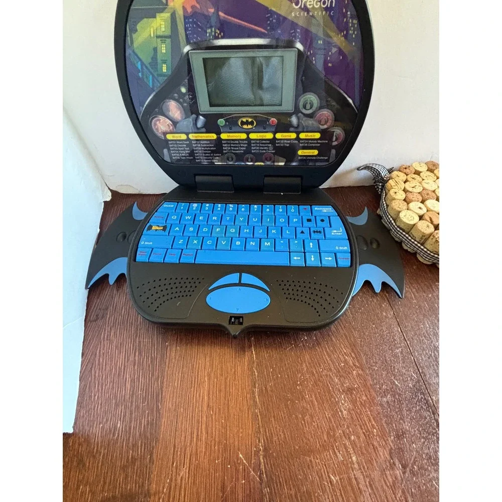 Oregon Scientific Batman Power Wing Laptop Learning Toy Black Blue Educational